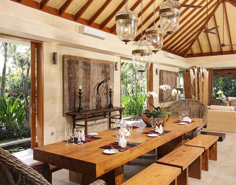 Dining | Dea Villas - Canggu 12-Bedroom Fully Staffed Balinese Estate ...